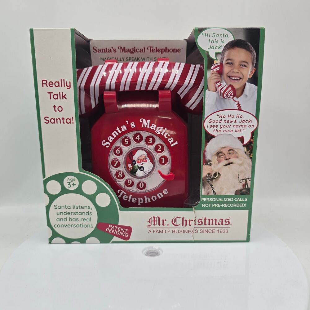 NEW Mr. Christmas Santa's Magical Telephone Interactive Multiple Languages